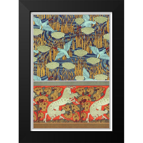 Decoration And Ornament - I Black Modern Wood Framed Art Print by CAG