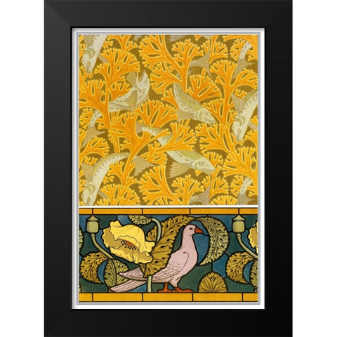 Decoration And Ornament - II Black Modern Wood Framed Art Print by CAG