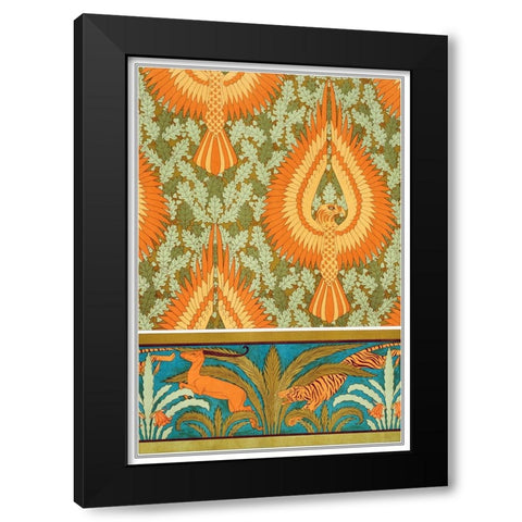 Decoration And Ornament - IV Black Modern Wood Framed Art Print with Double Matting by CAG