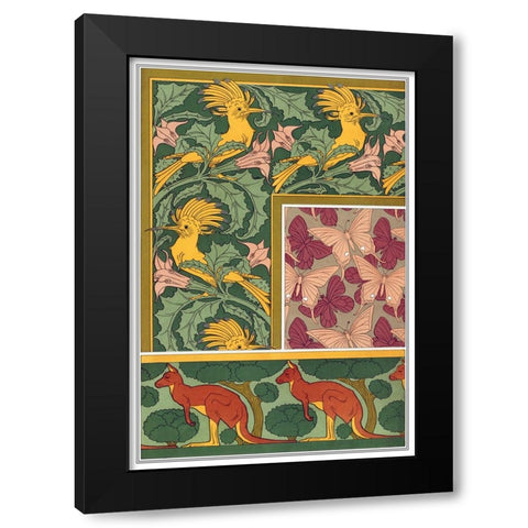 Decoration And Ornament - VI Black Modern Wood Framed Art Print with Double Matting by CAG