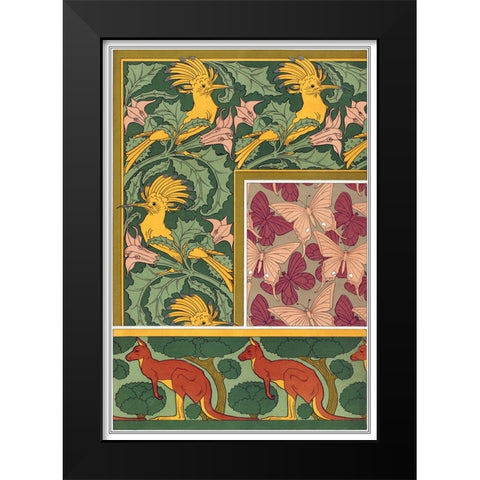 Decoration And Ornament - VI Black Modern Wood Framed Art Print by CAG