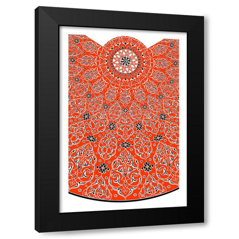 Decoration And Ornament - VIII Black Modern Wood Framed Art Print by CAG
