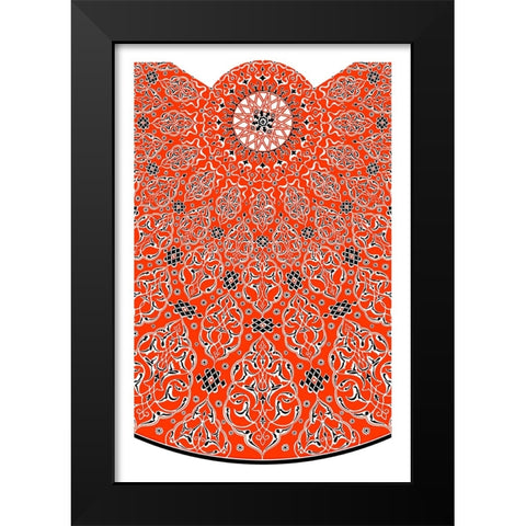 Decoration And Ornament - VIII Black Modern Wood Framed Art Print by CAG