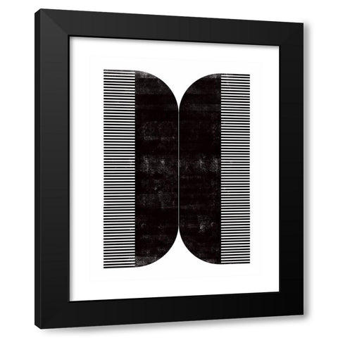 Comb - II Black Modern Wood Framed Art Print by CAG