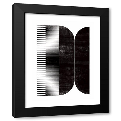 Comb - III Black Modern Wood Framed Art Print by CAG