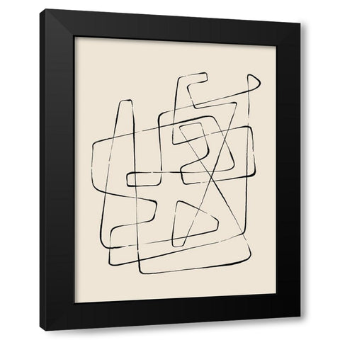 Heading Nowhere Black Modern Wood Framed Art Print with Double Matting by CAG