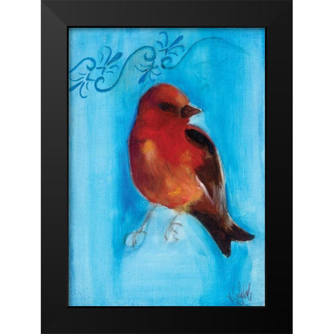 Bird Study II Black Modern Wood Framed Art Print by Adkin, Arielle