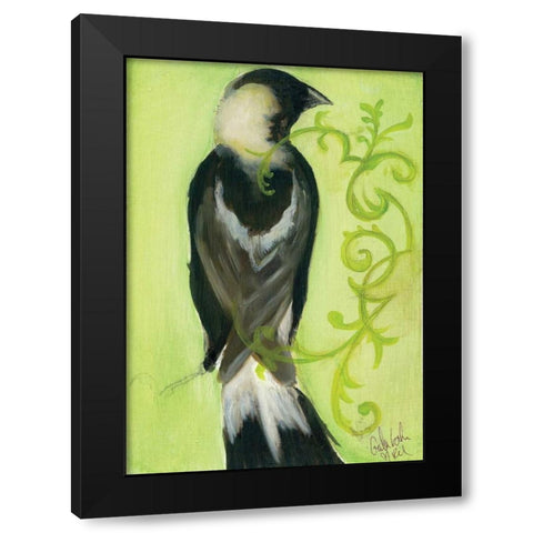 Bird Study III Black Modern Wood Framed Art Print with Double Matting by Adkin, Arielle