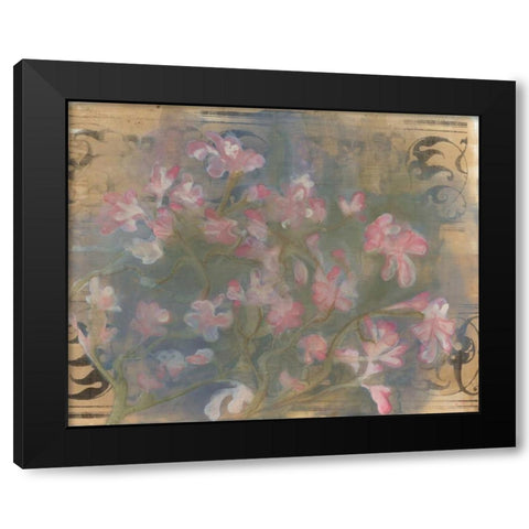 Cherry Blossoms I Black Modern Wood Framed Art Print with Double Matting by Adkin, Arielle