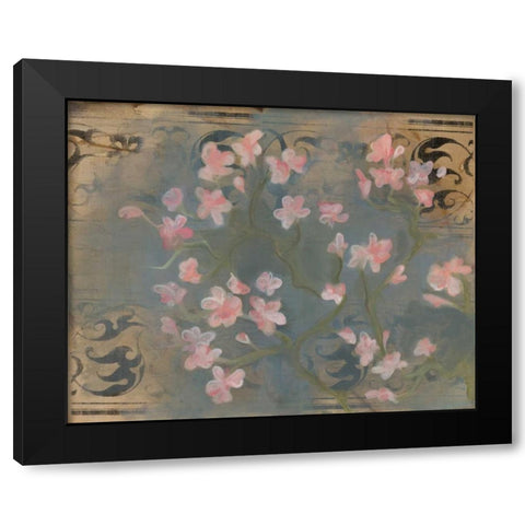 Cherry Blossoms II Black Modern Wood Framed Art Print by Adkin, Arielle