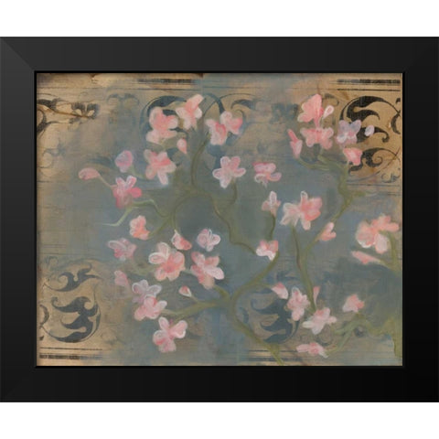 Cherry Blossoms II Black Modern Wood Framed Art Print by Adkin, Arielle