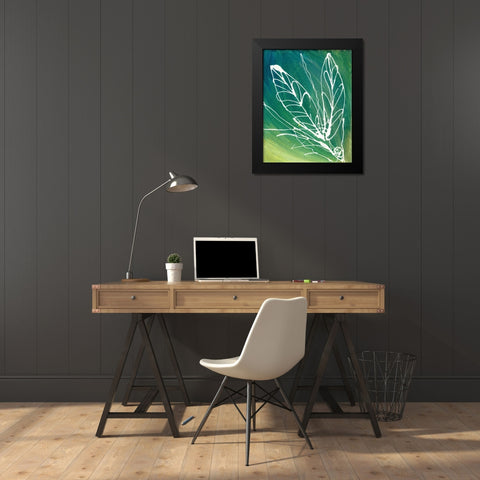 Leaf Void I Black Modern Wood Framed Art Print by Adkin, Arielle