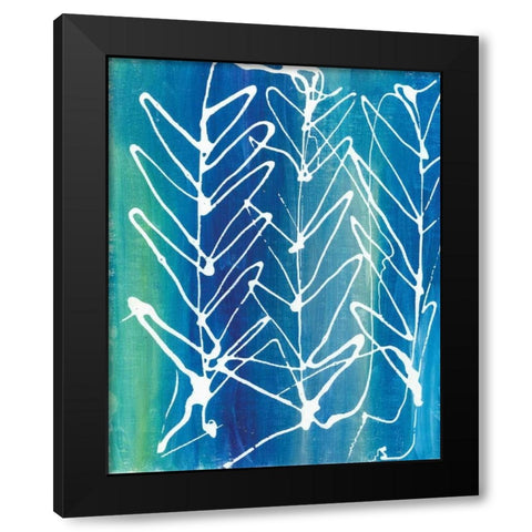 Leaf Void II Black Modern Wood Framed Art Print by Adkin, Arielle
