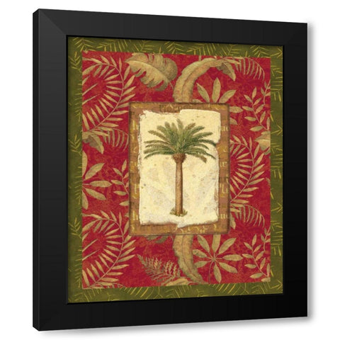 Exotica Palm II Black Modern Wood Framed Art Print with Double Matting by Audrey, Charlene