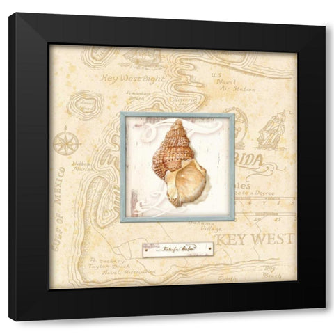 Sea Treasure I Black Modern Wood Framed Art Print with Double Matting by Audrey, Charlene