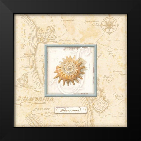 Sea Treasure III Black Modern Wood Framed Art Print by Audrey, Charlene