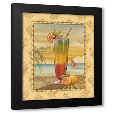 Island Nectar II Black Modern Wood Framed Art Print with Double Matting by Audrey, Charlene