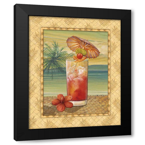 Island Nectar III Black Modern Wood Framed Art Print by Audrey, Charlene