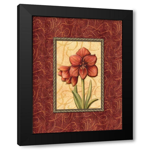 Red Passion IV Black Modern Wood Framed Art Print with Double Matting by Audrey, Charlene