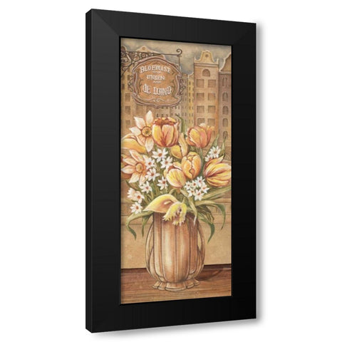 Bouquet from Holland Black Modern Wood Framed Art Print with Double Matting by Audrey, Charlene