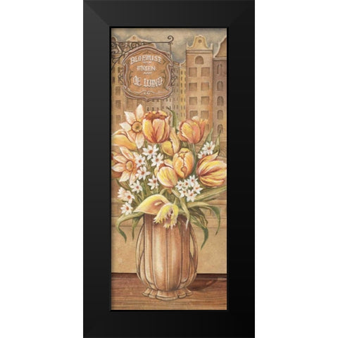 Bouquet from Holland Black Modern Wood Framed Art Print by Audrey, Charlene
