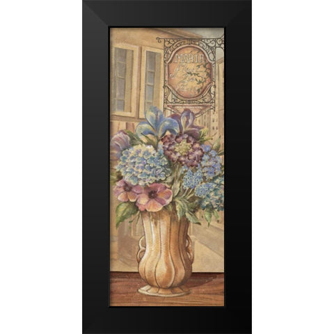 Bouquet from France Black Modern Wood Framed Art Print by Audrey, Charlene