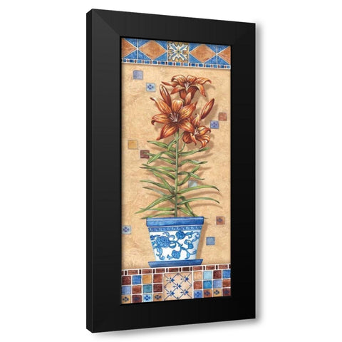 Flower in Greece II Black Modern Wood Framed Art Print with Double Matting by Audrey, Charlene