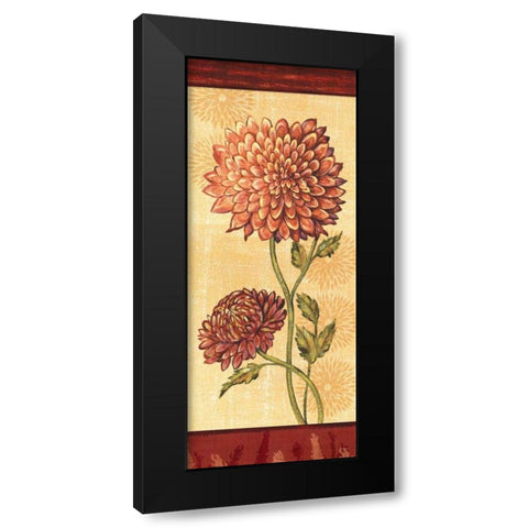 Dahlia I Black Modern Wood Framed Art Print with Double Matting by Audrey, Charlene