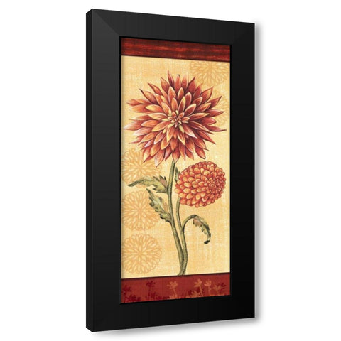 Dahlia II Black Modern Wood Framed Art Print by Audrey, Charlene