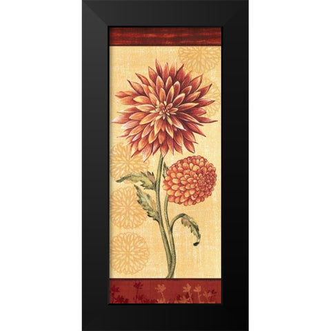 Dahlia II Black Modern Wood Framed Art Print by Audrey, Charlene