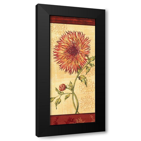 Dahlia III Black Modern Wood Framed Art Print with Double Matting by Audrey, Charlene
