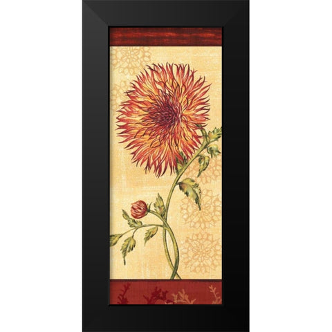 Dahlia III Black Modern Wood Framed Art Print by Audrey, Charlene