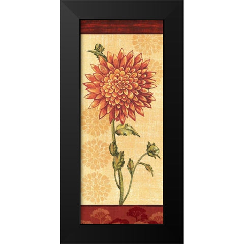 Dahlia IV Black Modern Wood Framed Art Print by Audrey, Charlene