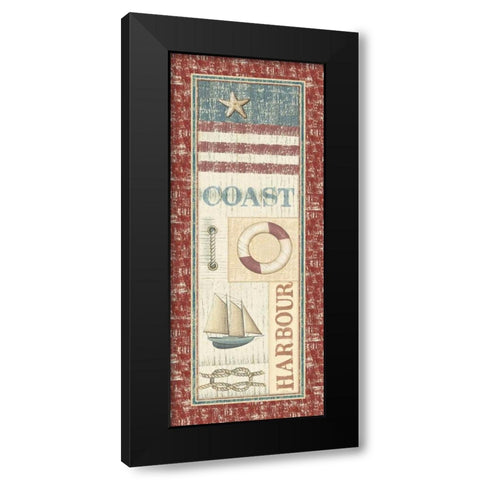 Coastal I Black Modern Wood Framed Art Print with Double Matting by Audrey, Charlene