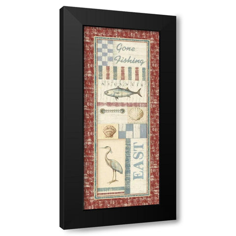 Coastal IV Black Modern Wood Framed Art Print with Double Matting by Audrey, Charlene