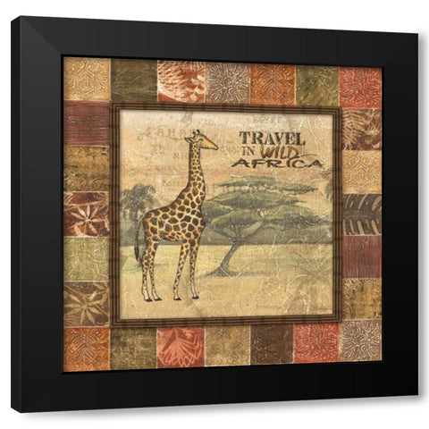 Safari I Black Modern Wood Framed Art Print by Audrey, Charlene