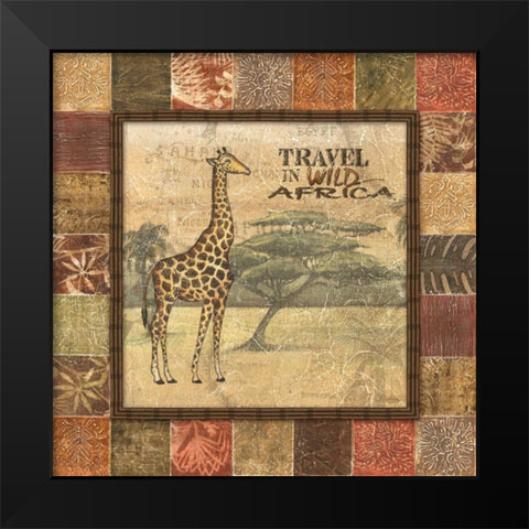Safari I Black Modern Wood Framed Art Print by Audrey, Charlene