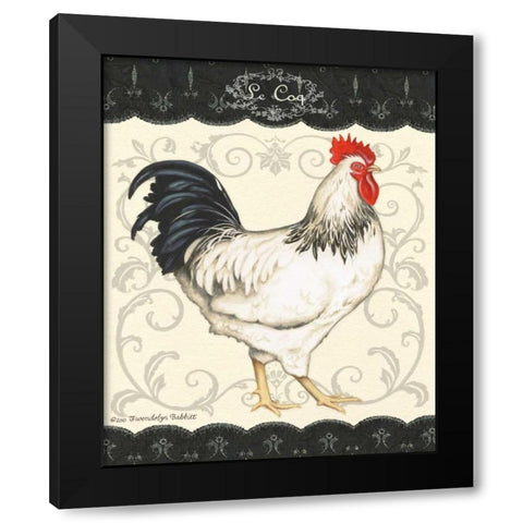 Le Coq I Black Modern Wood Framed Art Print by Babbit, Gwendolyn