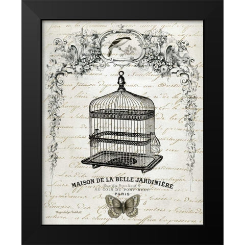 French Birdcage II Black Modern Wood Framed Art Print by Babbit, Gwendolyn
