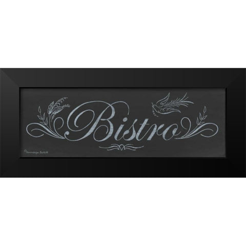 Bistro Chalkboard Black Modern Wood Framed Art Print by Babbitt, Gwendolyn