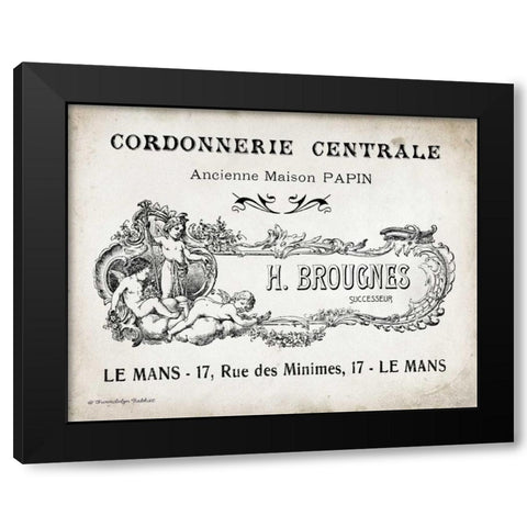 French Letterhead I Black Modern Wood Framed Art Print by Babbitt, Gwendolyn