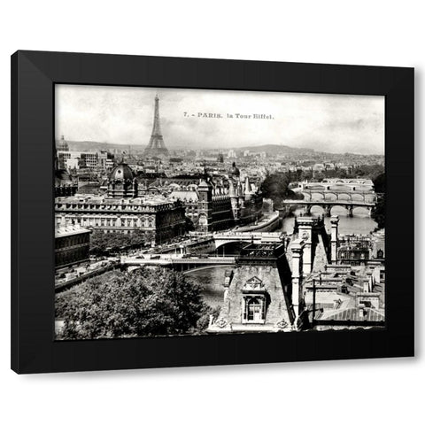 Paris I Black Modern Wood Framed Art Print with Double Matting by Babbitt, Gwendolyn