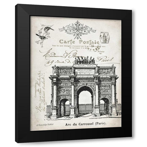 French Landmark II Black Modern Wood Framed Art Print by Babbitt, Gwendolyn