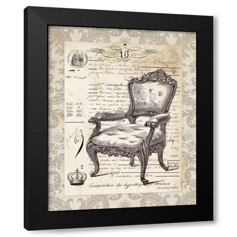 French Chair II Black Modern Wood Framed Art Print by Babbitt, Gwendolyn