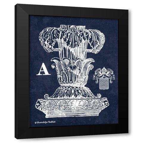 White Column A Black Modern Wood Framed Art Print by Babbitt, Gwendolyn