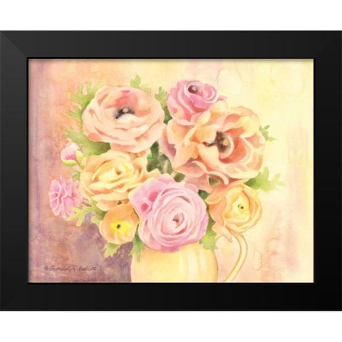 Rose Bouquet Black Modern Wood Framed Art Print by Babbitt, Gwendolyn