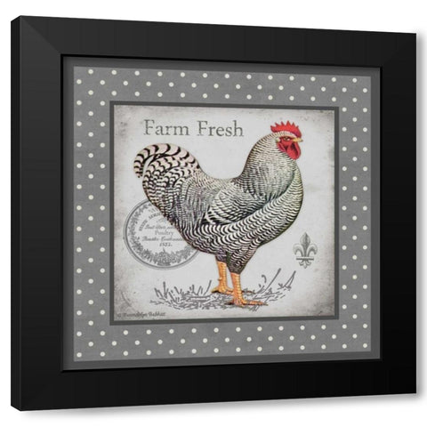 Farm Fresh Eggs I Black Modern Wood Framed Art Print by Babbit, Gwendolyn