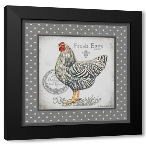 Farm Fresh Eggs II Black Modern Wood Framed Art Print by Babbit, Gwendolyn