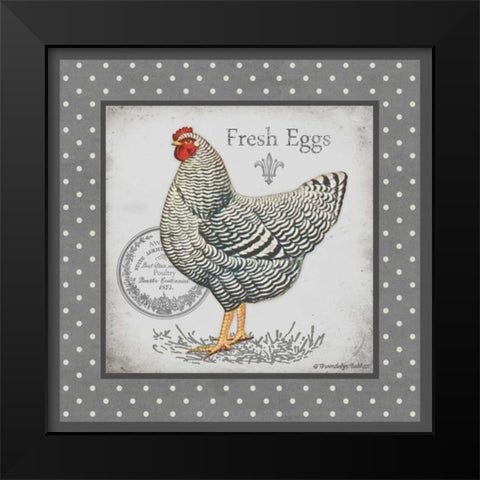 Farm Fresh Eggs II Black Modern Wood Framed Art Print by Babbit, Gwendolyn