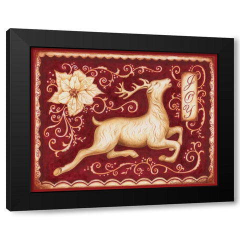 Christmas Romance I Black Modern Wood Framed Art Print with Double Matting by Babbitt, Gwendolyn